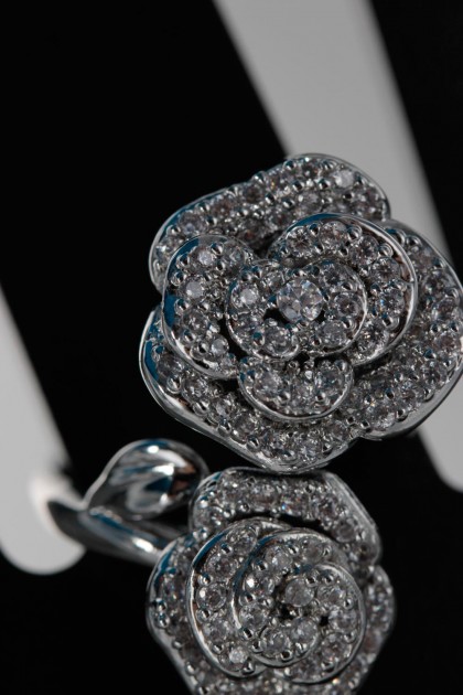 Rose double CZ Ring