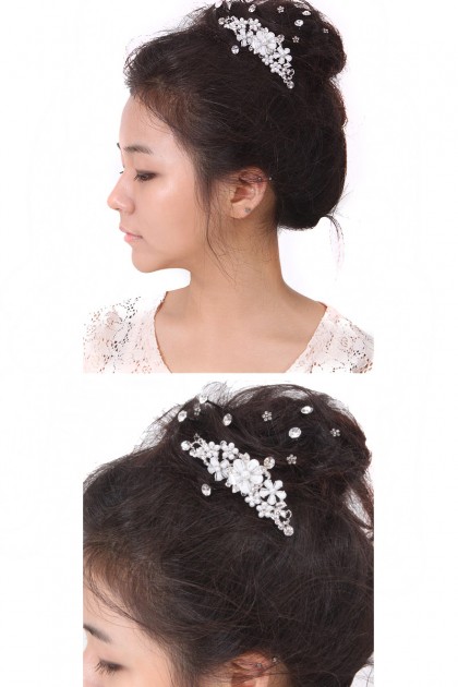 Flower Hair Comb Accessories 