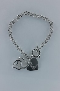 3D heart bracelet