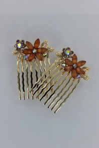 Sun flower comb (set of 2) 