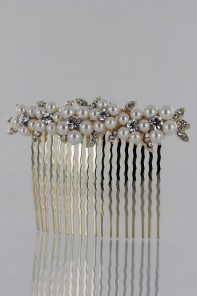 pearl hair side comb