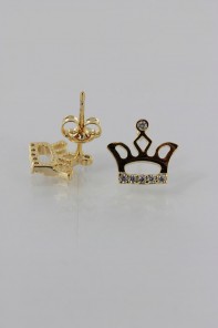 Crown CZ Earring