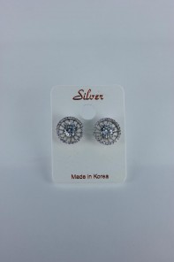 Liz Cubic Zirconia earring with silver post