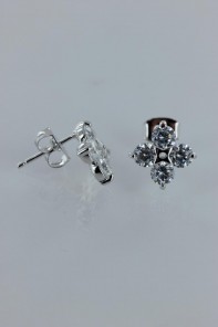Lucy trendy four leaves CZ Earring 