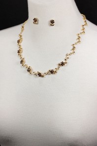 Limited flower line necklace set
