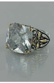 CZ-RS711 Clear Antique CZ ring 