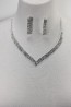 Basic rhinestone necklace set