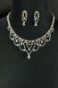 Chandelier necklace jewelry set