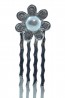 SMALL PEARL HAIR COMB 