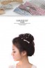 Ribbon hair wedding side comb